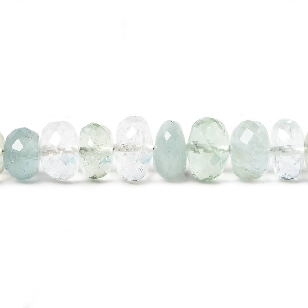 3.5-7.5mm Multi Beryl faceted rondelle beads 18 inch 151 pieces