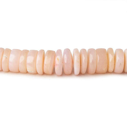 4-11mm Pink Peruvian Opal Plain Heshi 16 inch 210 Beads A
