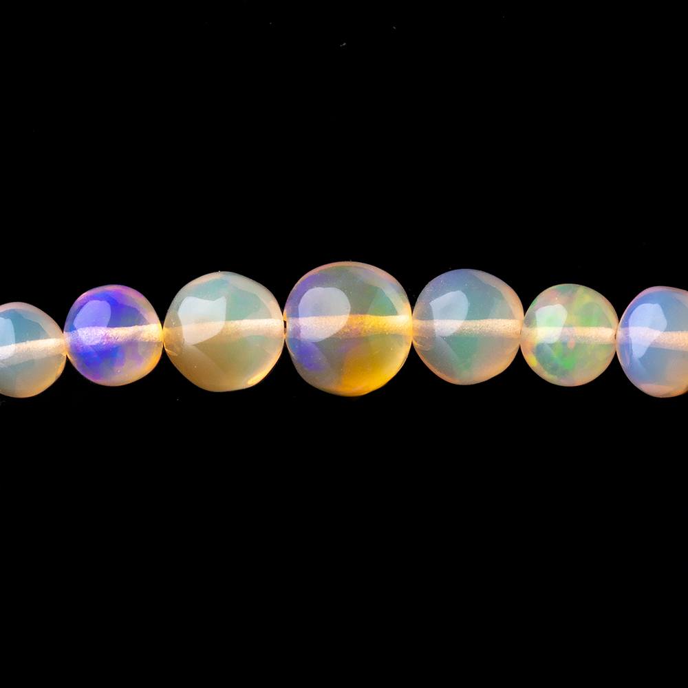 3.5-7mm Golden Ethiopian Opal Plain Round Beads 16 inch 90 pieces AA