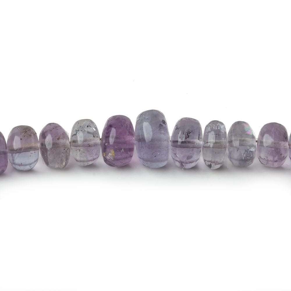 3.5-7mm Shaded Purple Fluorite plain rondelle beads 18 inch 160 pieces