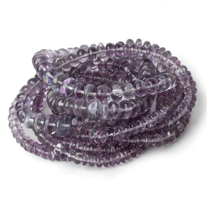 3.5-7mm Shaded Purple Fluorite plain rondelle beads 18 inch 160 pieces
