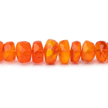 3.5-7mm Tangerine Ethiopian Opal Faceted Rondelle Beads 16 inch 136 pieces AA