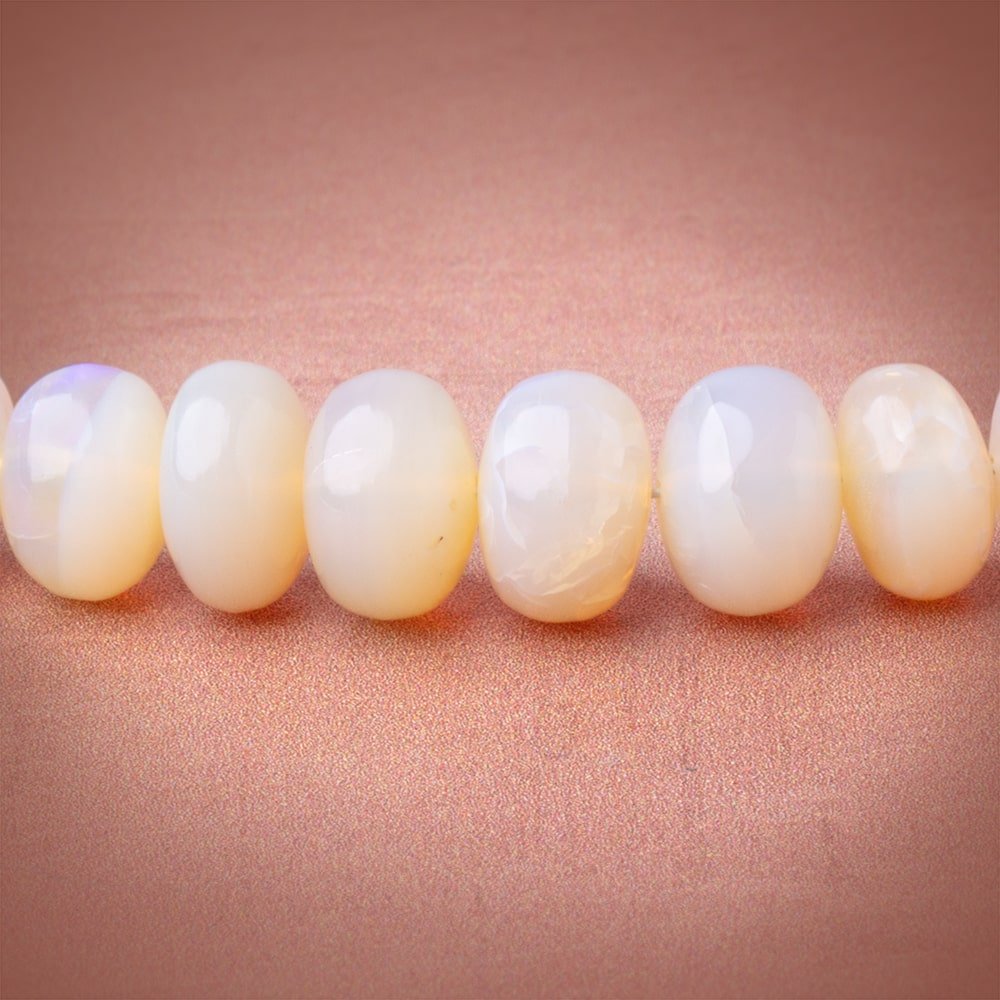 3.5-8mm Australian Opal Plain Rondelle Beads 17 inch 130 pieces AAA