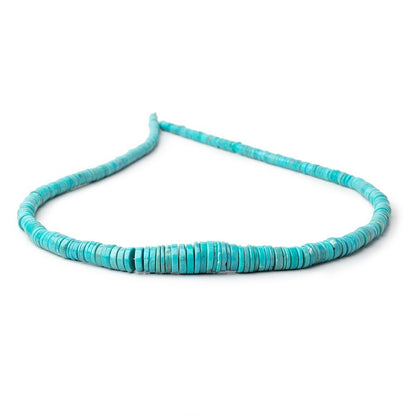3.5-9.5mm Sleeping Beauty Turquoise Plain Heishi Beads 18 inch 315 pieces