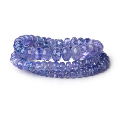 4.5-6mm Tanzanite Plain Rondelle Beads 16 inch 110 pieces