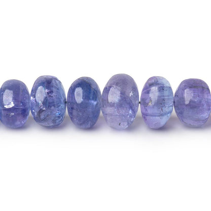 4.5-6mm Tanzanite Plain Rondelle Beads 16 inch 110 pieces