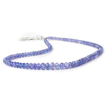 4.5-6mm Tanzanite Plain Rondelle Beads 16 inch 110 pieces