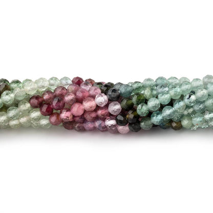 3.5mm Afghani Tourmaline Micro Faceted Round Beads 12.5 inch 100 pieces