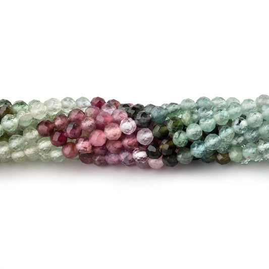 3.5mm Afghani Tourmaline Micro Faceted Round Beads 12.5 inch 100 pieces