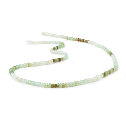 3.5mm Blue Peruvian Opal Faceted Rondelle Beads 17 inch 175 pieces