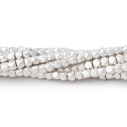 3.5mm Brushed Hand Cut Nugget Beads
