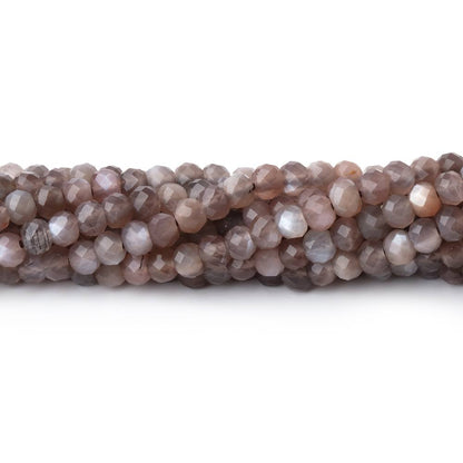 3.5mm Chocolate Moonstone Micro Faceted Rondelles 12.5 inch 215 Beads