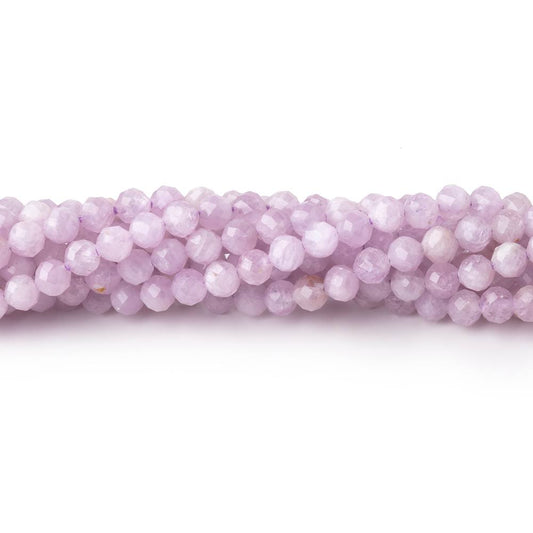 3.5mm Kunzite Micro Faceted Round Beads 12.5 inch 93 pieces