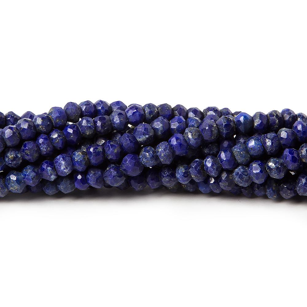 3.5mm Lapis Lazuli Faceted Rondelle Beads 13 inch 116 pieces