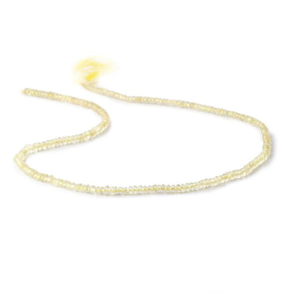 3.5mm Lemon Quartz faceted rondelle Beads 14.5 inch 175 pieces