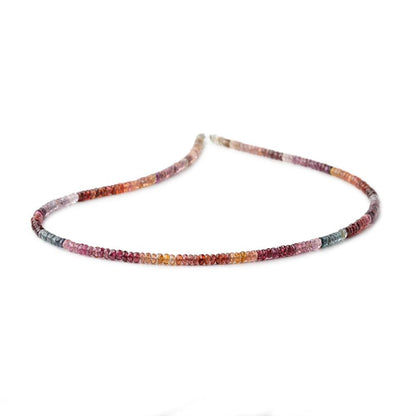 3.5mm Multi Color Spinel Faceted Rondelle Beads 15.5 inch 215 pieces AAA