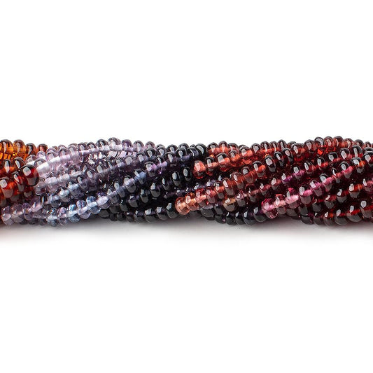 3.5mm Multi Gemstone Plain Rondelle Beads 13.5 inch 150 pieces