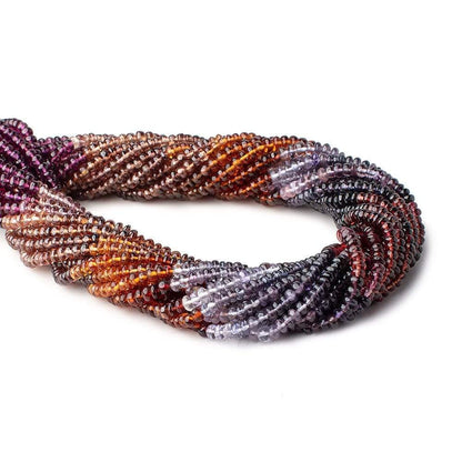 3.5mm Multi Gemstone Plain Rondelle Beads 13.5 inch 150 pieces