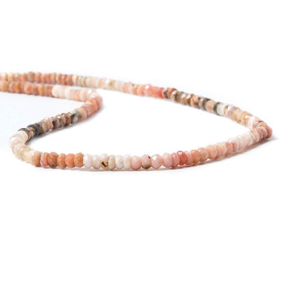 3.5mm Pink Peruvian Opal Beads Faceted Rondelle