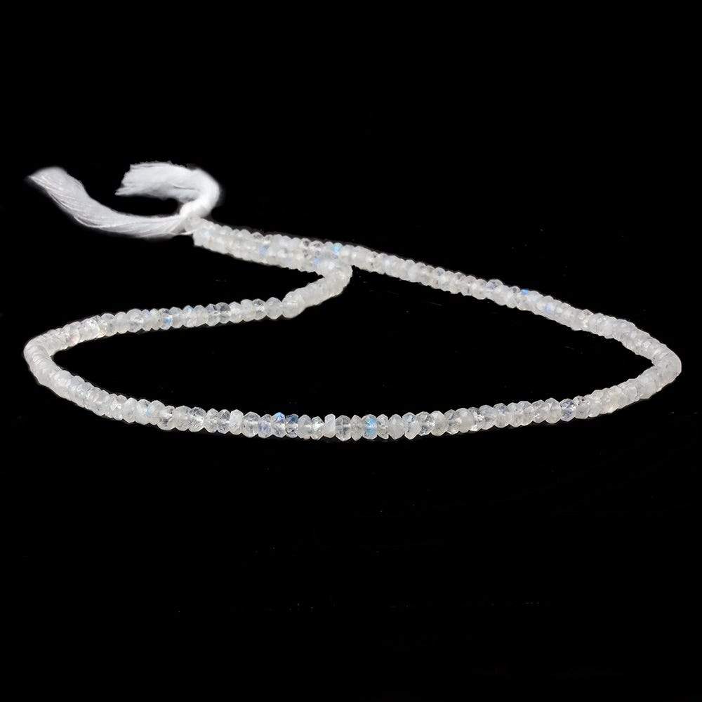 3.5mm Rainbow Moonstone Faceted Rondelle Beads 15.5 inch 120 pieces