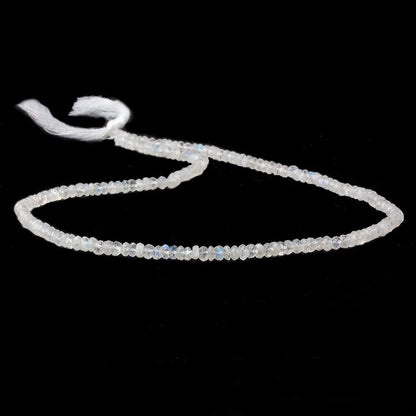 3.5mm Rainbow Moonstone Faceted Rondelle Beads 15.5 inch 120 pieces