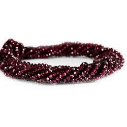 3.5mm Rhodolite Garnet Faceted Rondelle Beads 13 inch 95 pieces