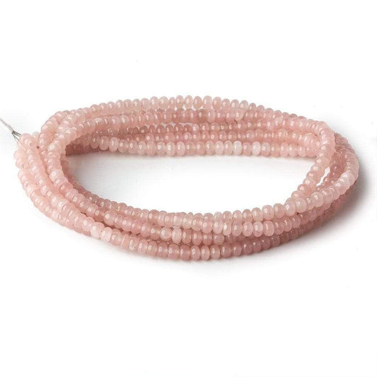 3.5mm Strawberry Quartz plain rondelle beads 18 inch 158 pieces