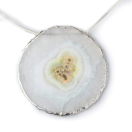 35x35-40x40mm Silver Leafed Solar Quartz Slices AAA Grade 4 pieces