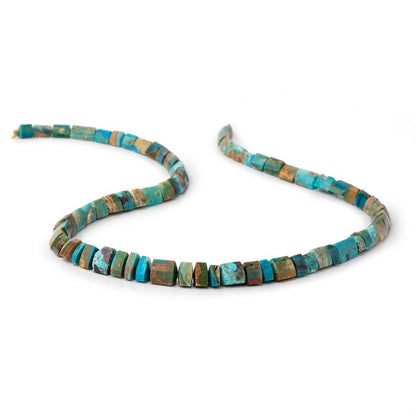 3.5x5-11x6mm Blue Peruvian Opalina Faceted Trillion Beads 16.5 inch 70 pieces AAA