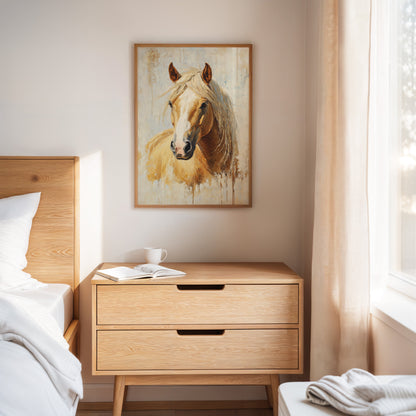 Golden Palomino in Brushstroke Light