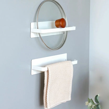 Magnetic Paper Towel Holder Paper Towel Rack Strong Magnet Backing Towel Bar Rack Roll Paper Dispenser for Kitchen Refrigerator