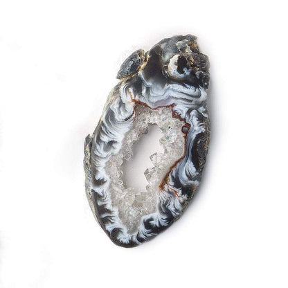 36x23mm Tri Color Occo Agate Slice Bead 1 piece