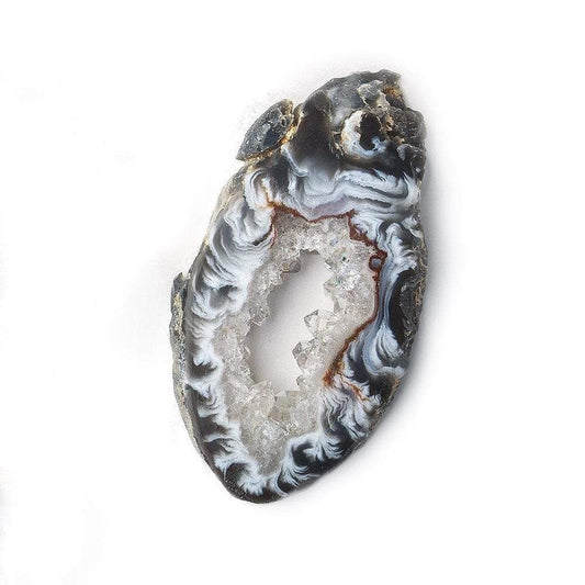 36x23mm Tri Color Occo Agate Slice Bead 1 piece