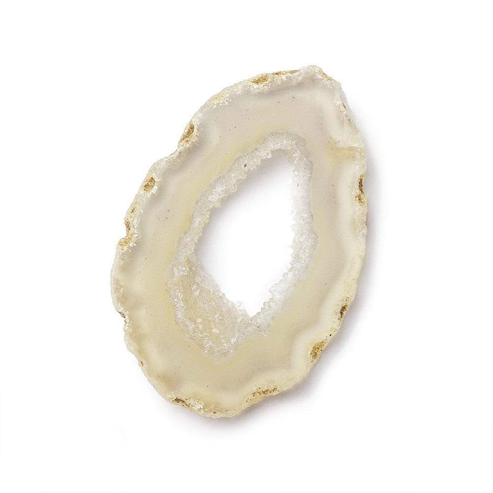 36x30mm Golden & Cream Occo Agate Slice Bead 1 piece