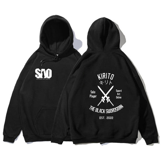 Sword Art Online Hoodie, lockerer, lässiger Kapuzenpullover
