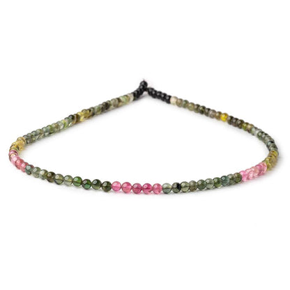 3.7mm Multi Color Tourmaline Plain Round Beads 14.75 inch 103 pieces