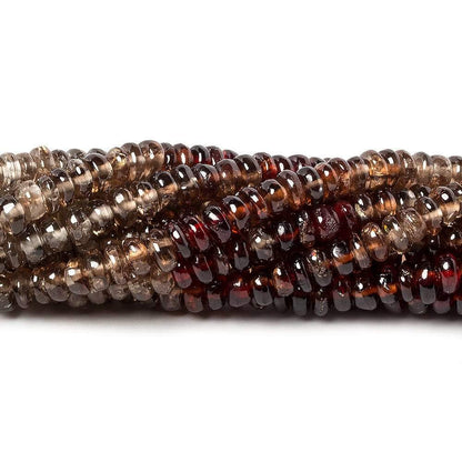 3.8-4mm MultiColor Zircon Plain Rondelle Beads 13 inch 175 pieces