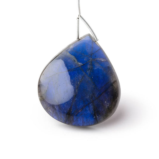 38x34x7.5mm Labradorite Plain Pear Pendant 1 AAA Focal