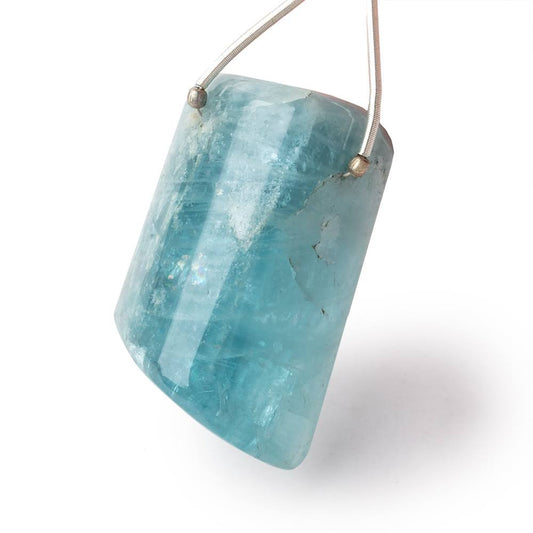 39x23x17mm Aquamarine Tumbled Crystal Focal 1 piece