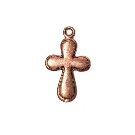 39x25mm Copper Cross with Modern Design Set of 2