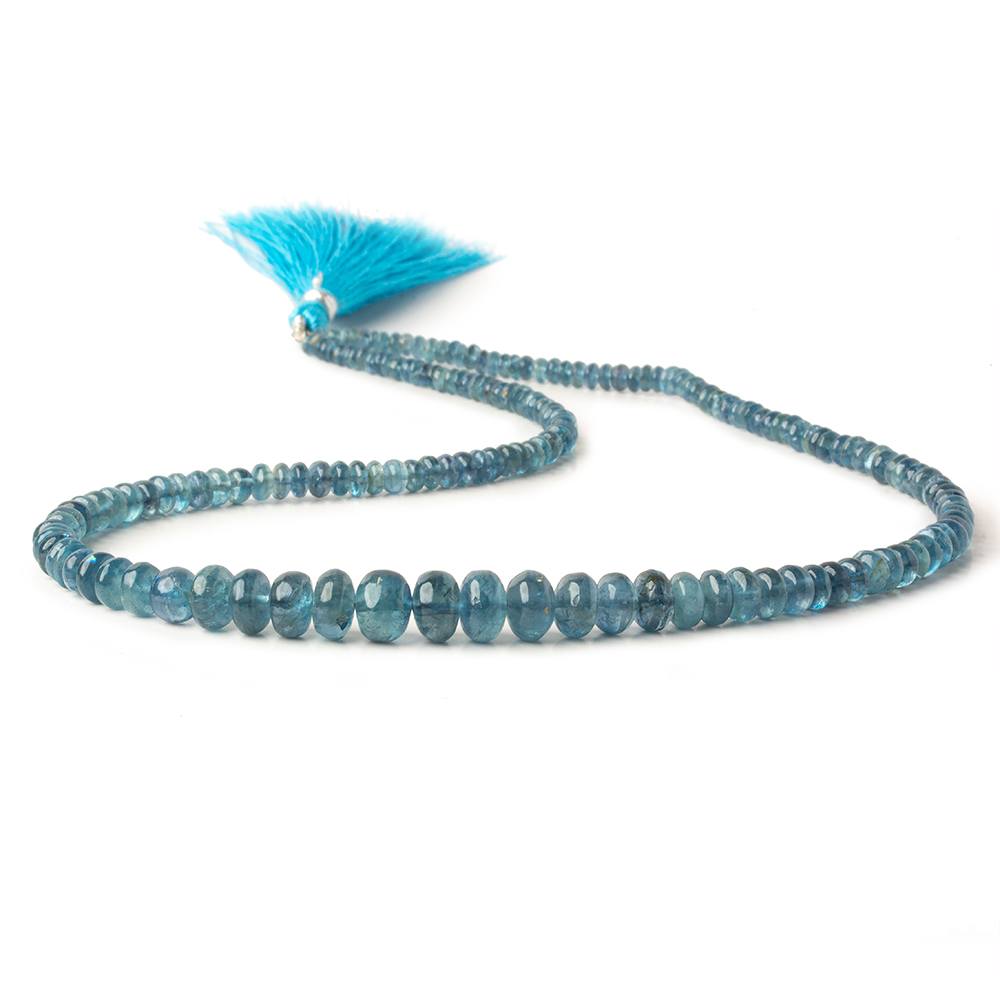 3mm - 8mm Santa Maria Aquamarine Plain Rondelles 18 inch 170 pieces AA