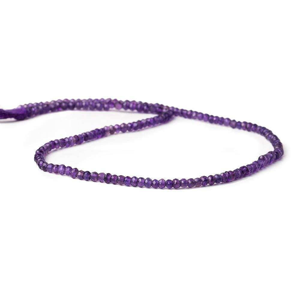 3mm Amethyst Faceted Rondelle Beads 13 inch 145 pieces