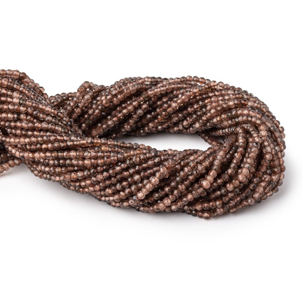 3mm Andalusite Micro Faceted Rondelle Beads 12.5 inch 128 pieces