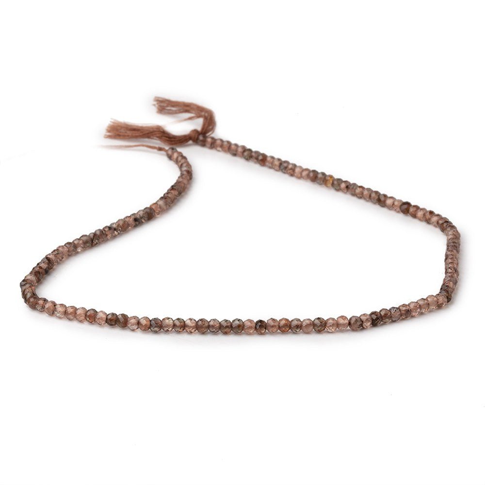 3mm Andalusite Micro Faceted Rondelle Beads 12.5 inch 128 pieces