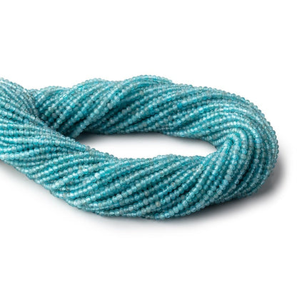 3mm Apatite Micro Faceted Rondelle Beads 15.25 inch 172 pieces