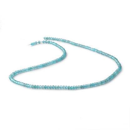 3mm Apatite Micro Faceted Rondelle Beads 15.25 inch 172 pieces