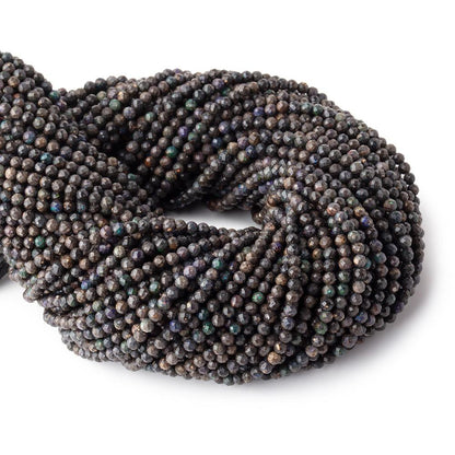 3mm Australian Boulder Opal Micro Faceted Rounds 12.5 inch