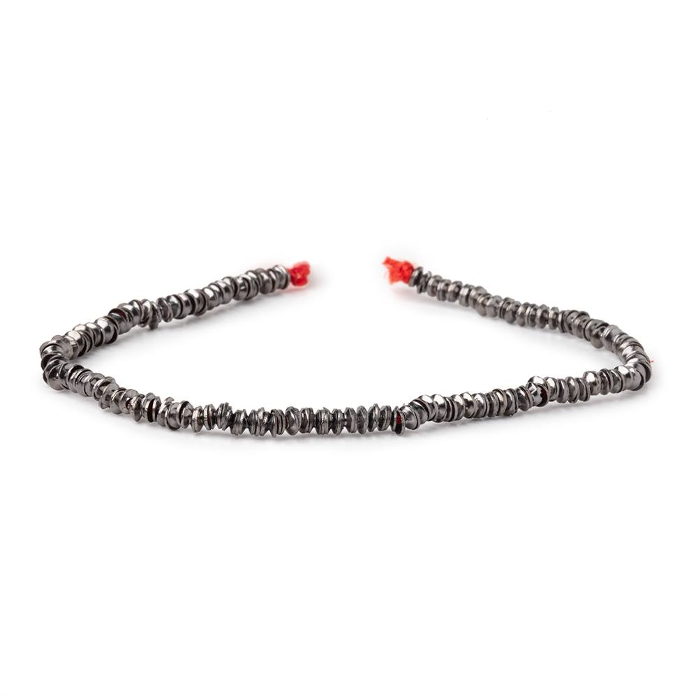 3mm Black Gold Plated Copper Plain Bead Cap 8 inch 380 pieces