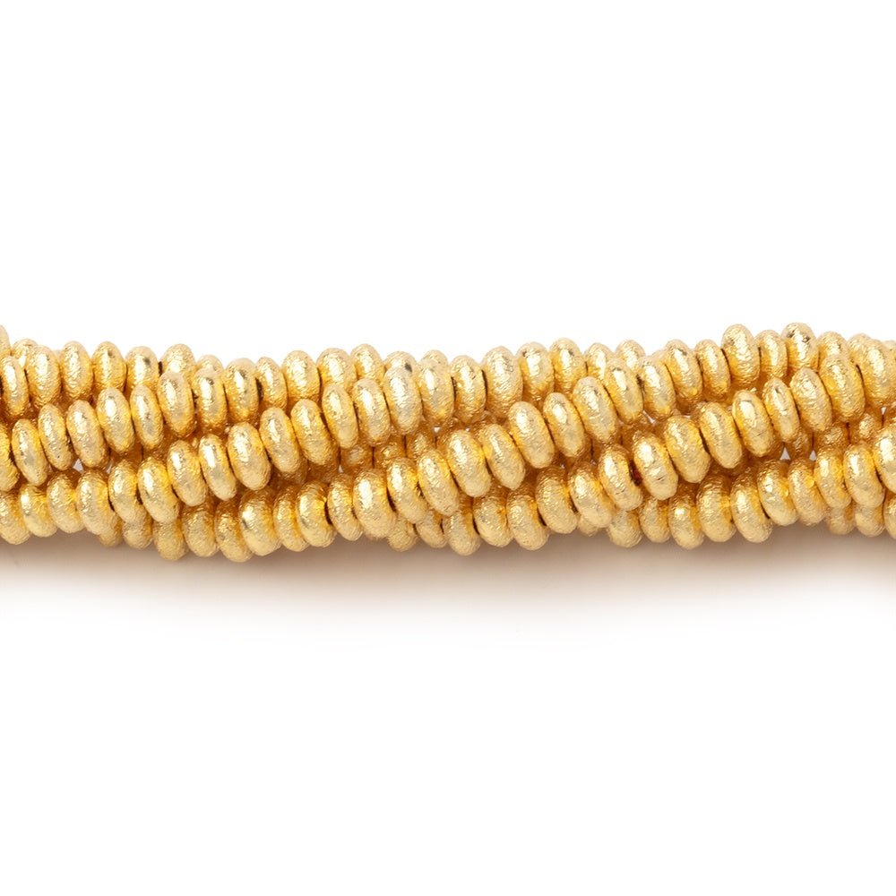 3mm Brushed Disc Beads