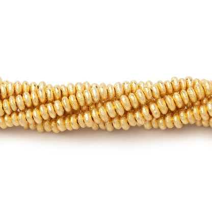 3mm Brushed Disc Beads